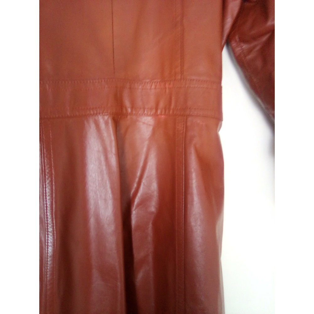 VINTAGE 1970 VANESSA GENUINE LEATHER COAT SIZE 13/14 BUT RUN LIKE 9/10 I - Picture 8 of 13